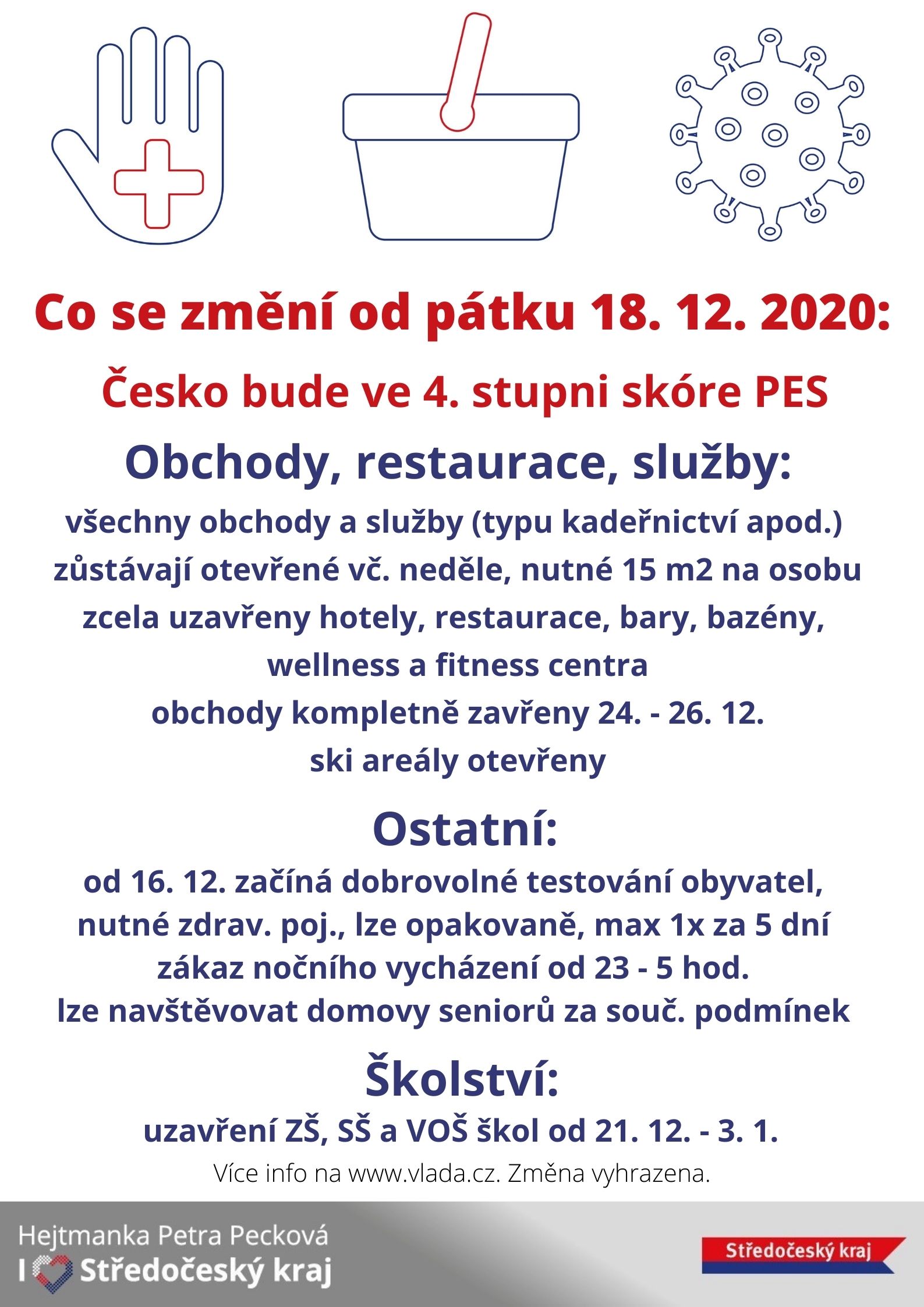 leták - změny od 18.12. - COVID 19